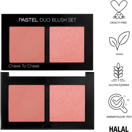 Pastel Profashion Cheek To Cheek Duo Blush Set - Палетка румян - 1