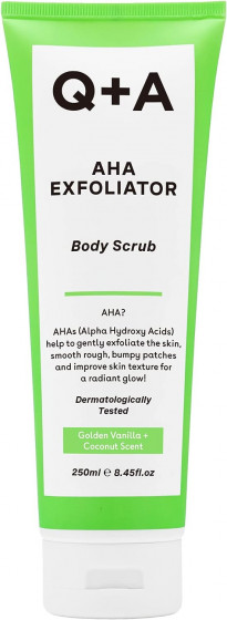 Q+A AHA Exfoliator Body Scrub - Скраб для тела с AHA-кислотами