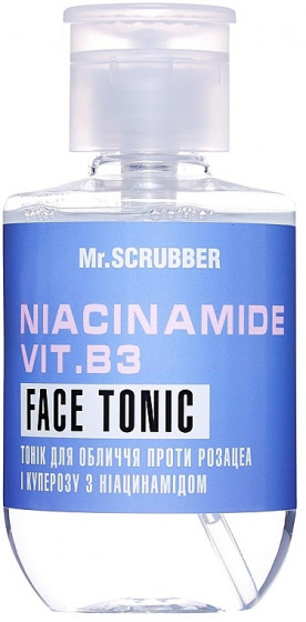 Mr.Scrubber Face ID. Niacinamide Vit. B3 Face Tonic - Тоник для лица против розацеа и купероза с ниацинамидом