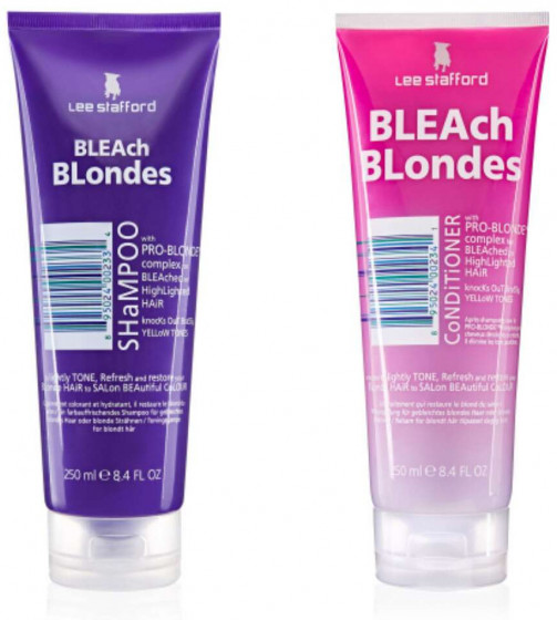 Lee Stafford Bleach Blondes Twin Pack - Подарочный набор для осветленных волос - 1