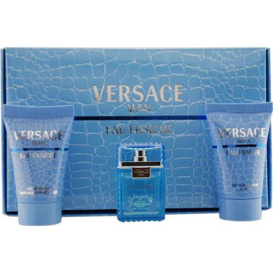 Versace Man Eau Fraiche - Подарочный набор (EDT5+S/G25+A/B25)