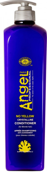 Angel Professional No Yellow Crystalline Conditioner - Кондиционер для нейтрализации желтого пигмента