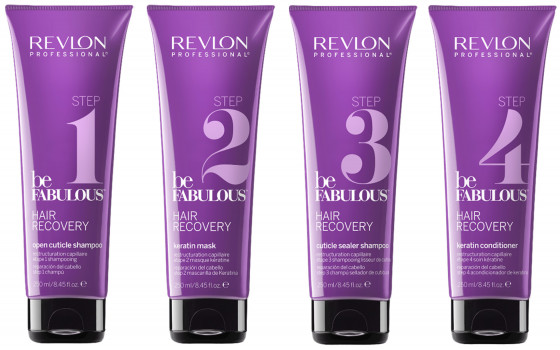 Revlon Professional Be Fabulous Hair Recovery Open Cuticle Shampoo Step 1 - Шампунь для открытия кутикулы Шаг 1 - 1