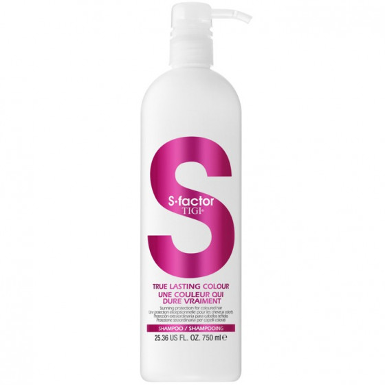 Tigi S-factor True Lasting Colour Shampoo - Разглаживающий шампунь для окрашенных волос
