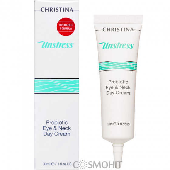 Christina Unstress Pro-Biotic Day Cream For Eye And Neck - Дневной крем для кожи вокруг глаз и шеи 