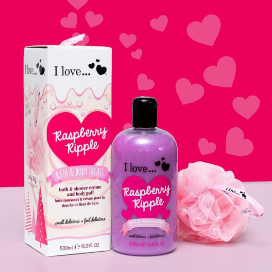 I Love Raspberry Ripple Bath & Body Treats - Набор "Малина" - 2