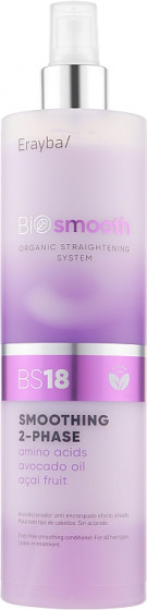 Erayba Bio Smooth Organic Straightener Smoothing Spray BS18 - Двухфазный спрей-кондиционер для выпрямления волос