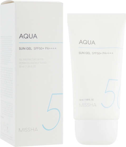 Missha All Around Safe Block Aqua Sun SPF50+/PA+++ - Солнцезащитный крем SPF50+/PA+++ - 1