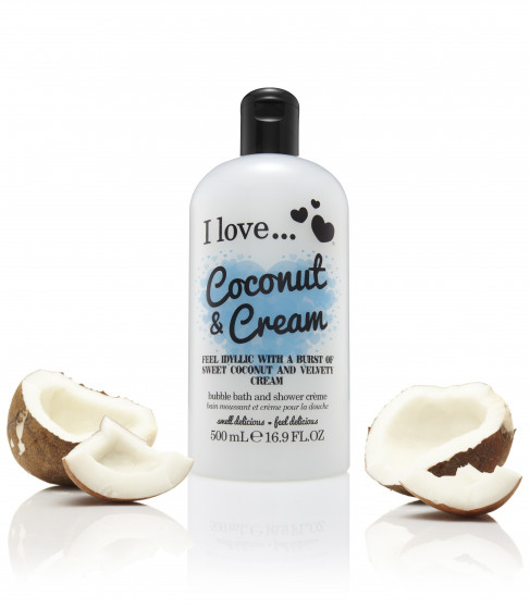 I Love Coconut & Cream Bath & Shower Creme - Крем для ванны и душа "Кокос со сливками" - 1