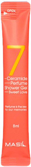 Masil 7 Ceramide Perfume Shower Gel Sweet Love - Гель для душа с керамидами с ароматом ириса