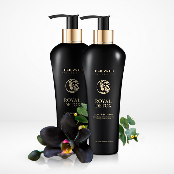 T-LAB Professional Royal Detox Duo Treatment - Дуо-уход для королевской гладкости и абсолютной детоксикации - 2