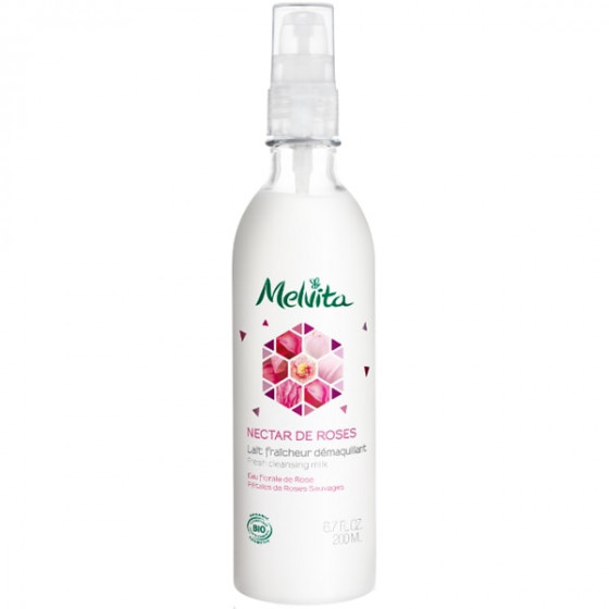 Melvita Nectar De Rose Fresh Cleansing Milk - Освежающее очищающее молочко "Розовый нектар"