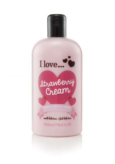 I Love Strawberry Cream Bath & Shower Creme - Крем для ванны и душа "Клубничный крем"