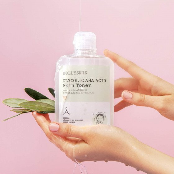 Hollyskin Glycolic AHA Acid Skin Toner - Тоник для лица с гликолевой кислотой - 3