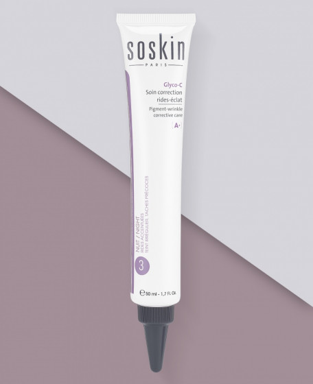 Soskin Pigment-Wrinkle Corrective Care Glyco-C - Крем-флюид для лица против морщин и пигментации - 3