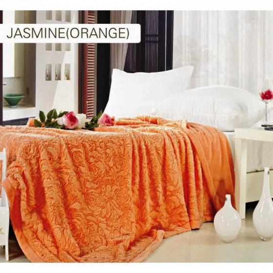 Arya Jasmine Black - Плед полуторный микрофибра с эффектом 