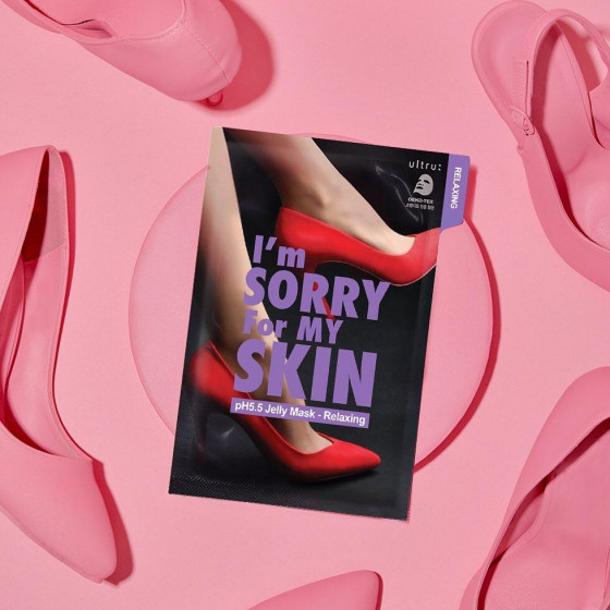 Ultru I'm Sorry For My Skin pH5.5 Jelly Mask Relaxing - Тканевая маска для лица - 1