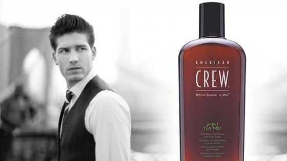 American Crew 3-in-1 Tea Tree - Средство для волос и тела 3-в-1 "Чайное дерево" - 1