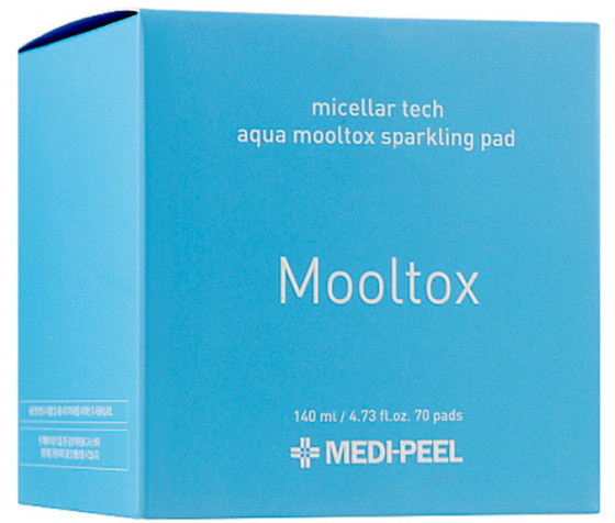 Medi-Peel Aqua Mooltox Sparkling Pad - Пилинг-диски для увлажнения и очищения кожи лица