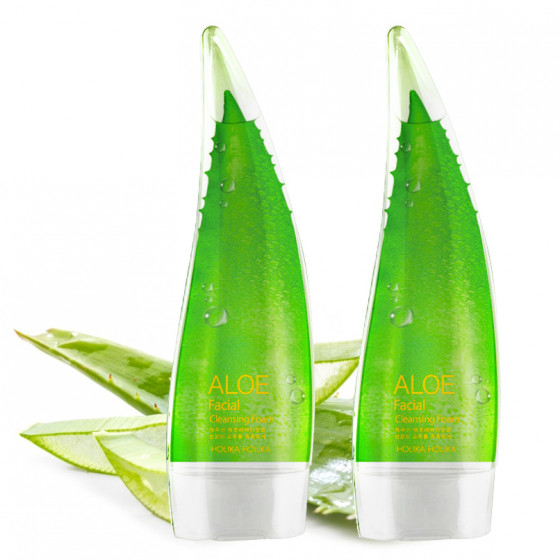 Holika Holika Aloe Facial Cleansing Foam - Очищающая пенка для умывания - 1