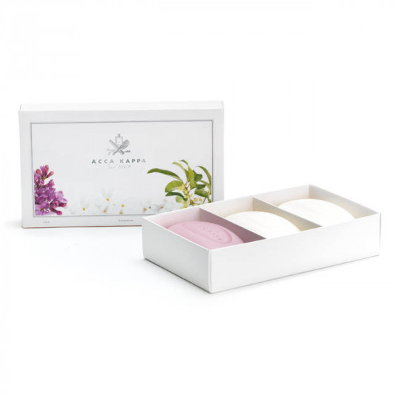 Acca Kappa Olea Fragrans, Lily & Jasmine Soap Set - Подарочный набор