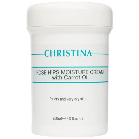 Christina Rose Hips Moisture Cream With Carrot Oil For Dry And Very Dry Skin - Увлажняющий крем с маслом моркови и шиповника для сухой и очень кожи “Шиповник”