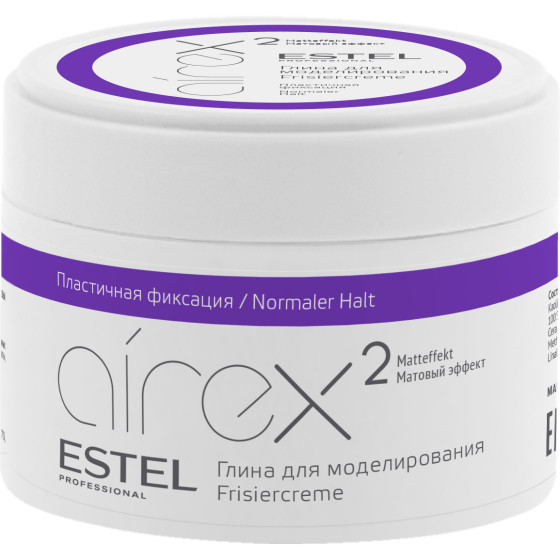 Estel Professional Airex Hair Modeling Clay - Глина для моделирования с матовым эффектом пластичной фиксации