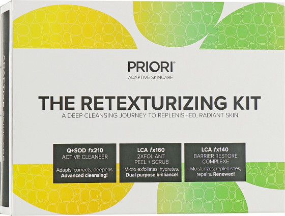 Priori The Retexturizing Kit - Набор для ровной текстуры и наполненной сиянием кожи лица - 1