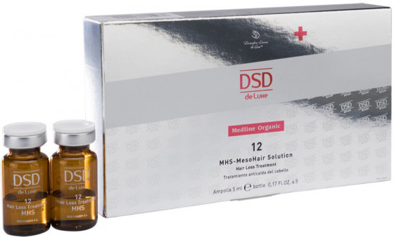 Simone DSD De Luxe Medline Organic 12 MHS-Mesohair Solution Hair Loss Treatment - Ампулы для волос