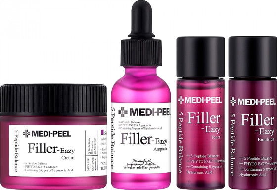 Medi Peel Filler-Eazy 5 Peptide Multi Care Kit - Антивозрастной набор для упругости кожи лица с пептидами