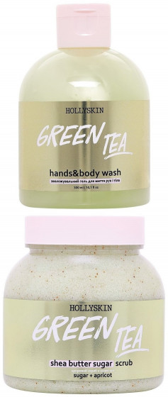 Hollyskin Hands & Body Wash "Green Tea" - Увлажняющий гель для мытья рук и тела - 1