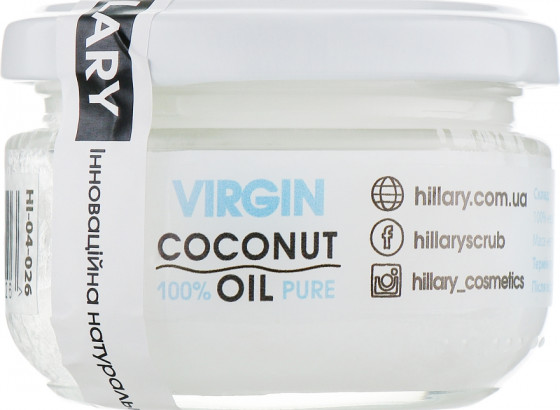 Hillary Virgin Coconut Oil - Нерафинированное кокосовое масло