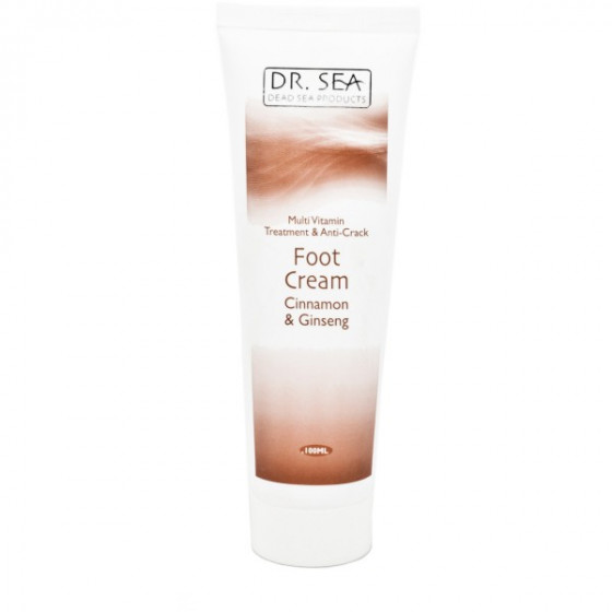 Dr. Sea Foot Cream - Мультивитаминный оздоравливающий крем от трещин на стопах с маслами корицы и женьшеня