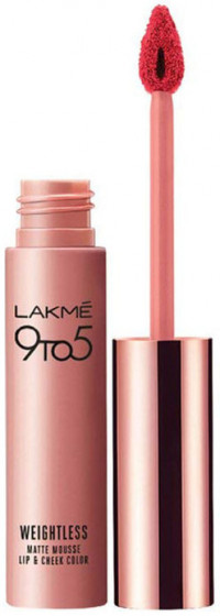 Lakme India 9 to 5 Weightless Mousse Lip & Cheek Color - Жидкая помада для губ