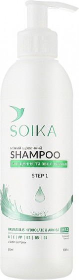 Soika Hamamelis hydrolate & Arnica Shampoo - Шампунь ежедневный мягкий Очищение и увлажнение