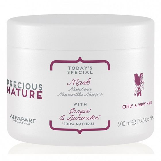 Alfaparf Milano Precious Nature Mask for Curly&Wavy Hair - Маска для кудрявых и вьющихся волос