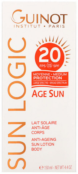 Guinot Age Sun Anti-Ageing Sun Lotion Body SPF20 - Антивозрастной лосьон от солнца для тела