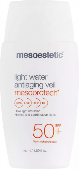 Mesoestetic Light Water Antiaging Veil SPF50+ - Солнцезащитная антивозрастная сыворотка "Вуаль"