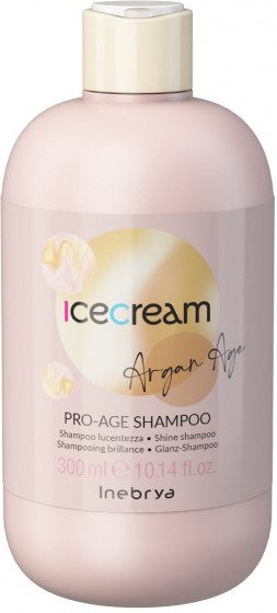 Inebrya Ice Cream Argan Age Pro Age Shampoo - Антивозрастной шампунь для волос с аргановым маслом