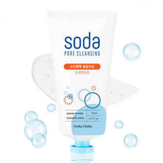 Holika Holika Soda Tok Tok Clean Pore Deep Cleansing Foam - Пенка для глубокой очистки лица - 1