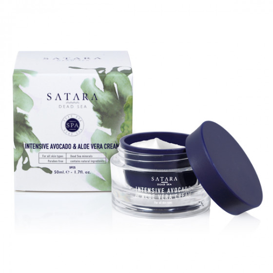 Satara Dead Sea Cream with Avokado&Aloe Vera SPF25 - Интенсивный увлажняющий крем с авокадо и алоэ вера - 2