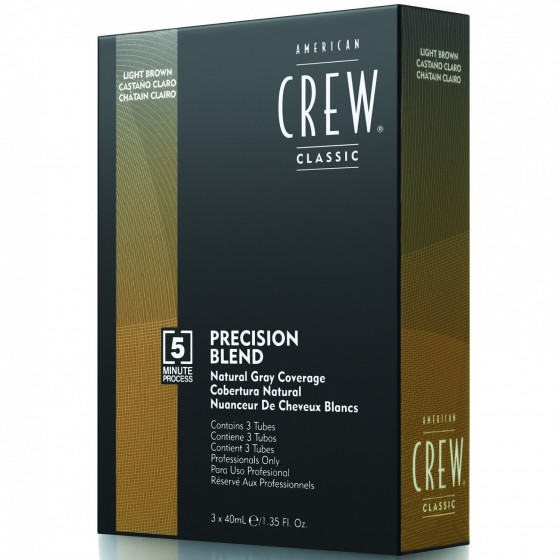 American Crew Precision Blend Medium Ash - Система маскировки седины Средний пепельный (уровень 5-6)