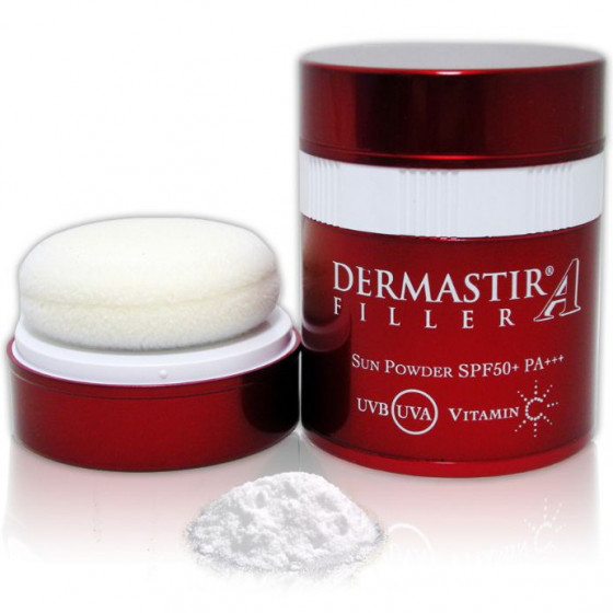 Dermastir Filler Sun Powder SPF 50+ White - Солнцезащитная пудра Дермастир SPF 50 +