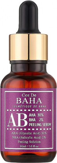 Cos de BAHA BHA AB Peeling Serum - Очищающая пилинг-сыворотка для лица с кислотами