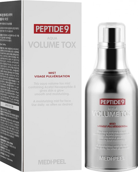 Medi Peel Peptide 9 Aqua Volume Tox Mist - Увлажняющий мист для лица с лифтинг-эффектом - 1