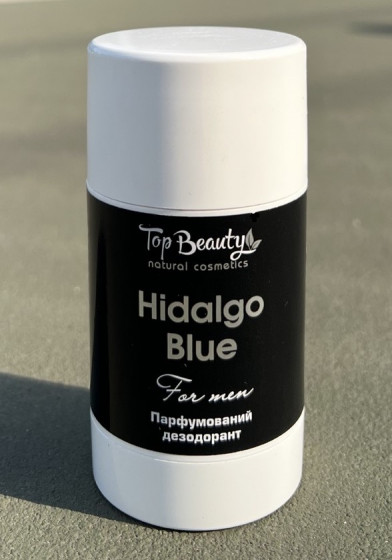 Top Beauty Hidalgo Blue Deodorant for Men - Сухой парфюмированный дезодорант с пребиотиком для мужчин