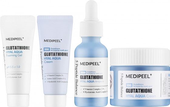 Medi Peel Glutathione Hyal Aqua Multi Care Kit - Увлажняющий набор для лица с глутатионом