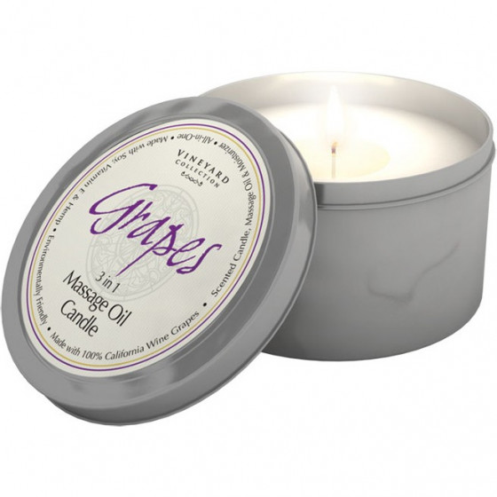 Grapes Vineyard V.C. Grapes 3 in 1 Massage Oil Candle - Массажная свеча