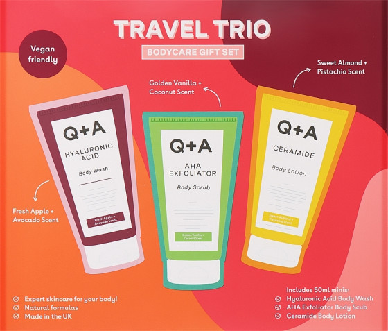 Q+A Travel Trio - Подарочный набор для тела