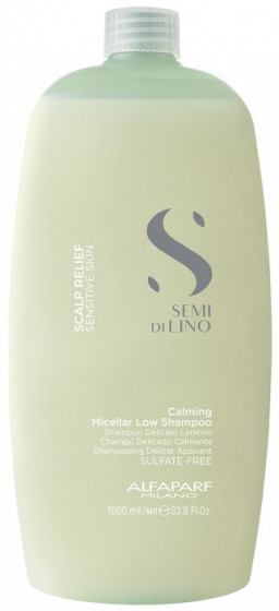 Alfaparf Milano Semi di Lino Scalp Calming Micellar Low Shampoo - Успокаивающий шампунь для волос "Комфорт"